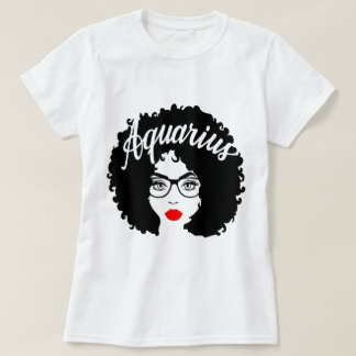 Black Queen Verjaardagscadeau Rode Lippen Afro Div T-shirt