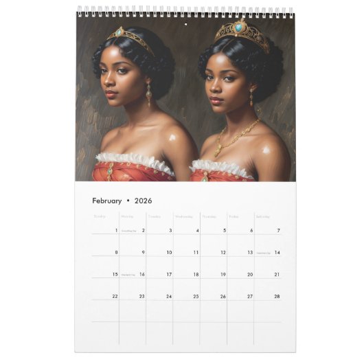Black Queens and Princesses Royal Kalender (Feb 2026)