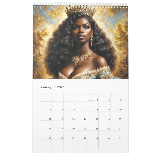 Black Queens and Princesses Royal Kalender (Jan 2026)