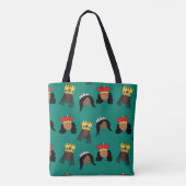 Black Queens shopping Bag Tas (Achterkant)