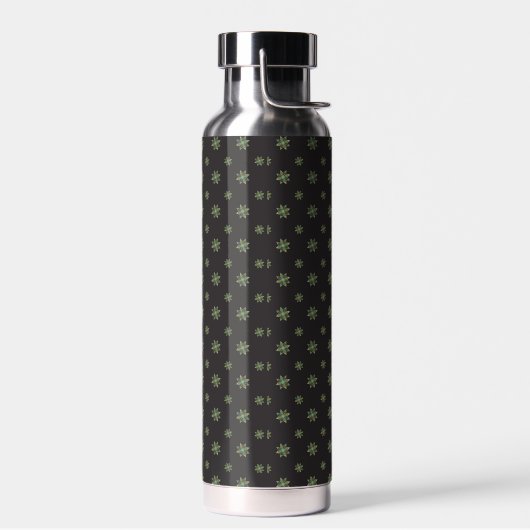 Black Quilt Star Insulated Water Bottle Waterfles (Links)