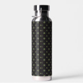 Black Quilt Star Insulated Water Bottle Waterfles (Rechts)