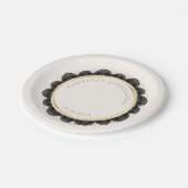 Black Quinceanera Papieren Bordje (Gekanteld)