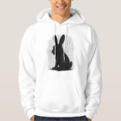 Black rabbit hoodie (Voorkant)