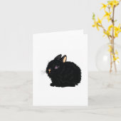 Black Rabbit Note-kaarten Kaart (Gele Bloem)