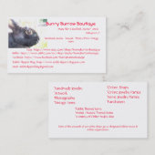 Black Rabbit Photo Visitekaartje (Voorkant / Achterkant)