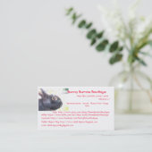 Black Rabbit Photo Visitekaartje (Staand voorkant)