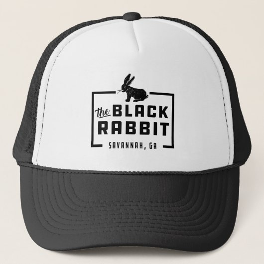 Black Rabbit SAV - vierkante logo hoed Trucker Pet (Voorkant)