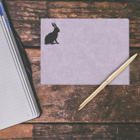 Black Rabbit Silhouette Easter Bunny Post-it® Notes