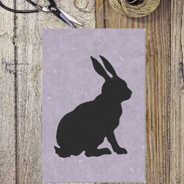 Black Rabbit Silhouette Easter Bunny Tissuepapier