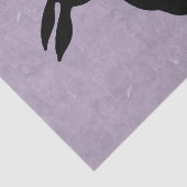 Black Rabbit Silhouette Easter Bunny Tissuepapier (Detail)