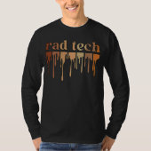 Black Rad Tech African American Radiology Tech T-shirt (Voorkant)