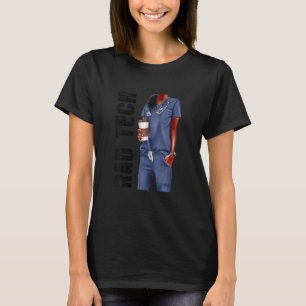 Black Rad Tech Afro Love Melanin African American  T-shirt