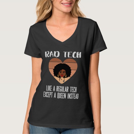 Black Radiology Technologist Rad Tech Week Radiolo T-shirt (Voorkant)