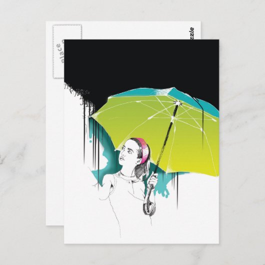 Black Rain Briefkaart (Voorkant / Achterkant)