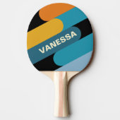 Black Rainbow Fusion with Name Tafeltennisbatje (Achterkant)