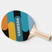 Black Rainbow Fusion with Name Tafeltennisbatje (Zijkant)