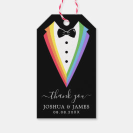 Black Rainbow Gepersonaliseerde Groomsmen Gay Prid Cadeaulabel