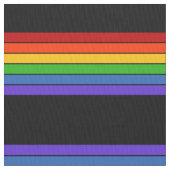 Black Rainbow Stripe Pattern Stof (Close Up)