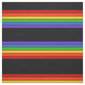 Black Rainbow Stripe Pattern Stof (Swatch)