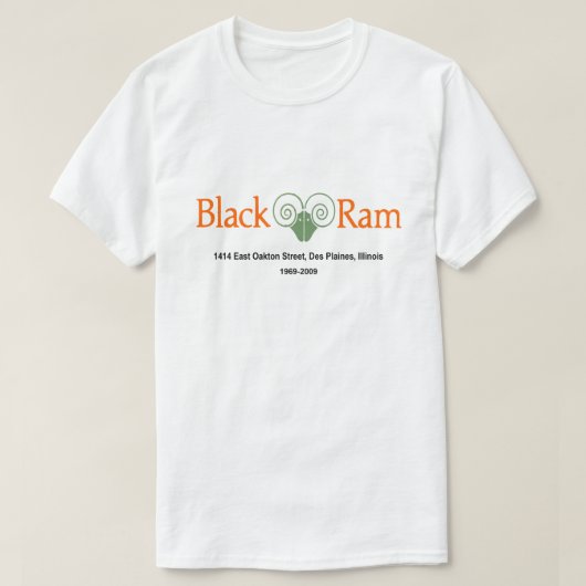 Black Ram Restaurant, Verenigde Staten T-shirt (Design voorkant)