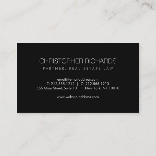 Black Rams Head Professioneel Visitekaartje (Achterkant)