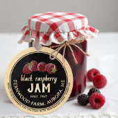 Black Raspberry Jam Classic Round Sticker