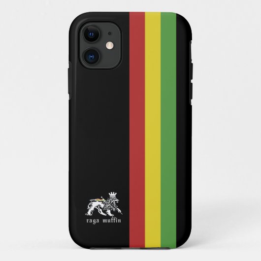 Black Rasta Stripe Iphone 5 Hoesje (Achterkant)