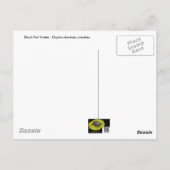 Black Rat Snake - Elaphe obsoleta obsoleta Briefkaart (Achterkant)