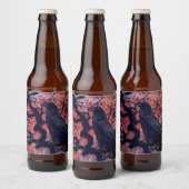 Black Raven and Gnarly Japanese Maple Bier Etiket (Flessen)