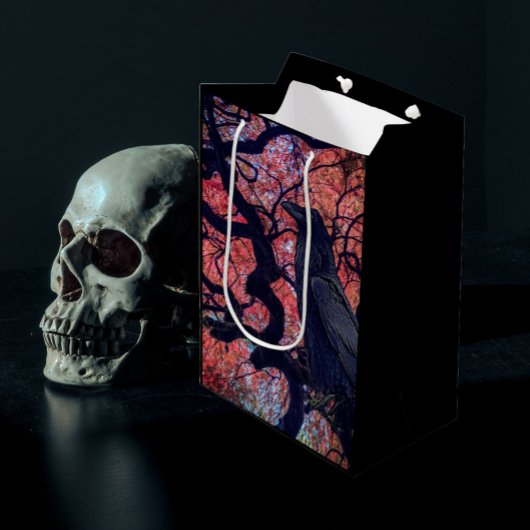 Black Raven and Gnarly Japanese Maple Medium Cadeauzakje