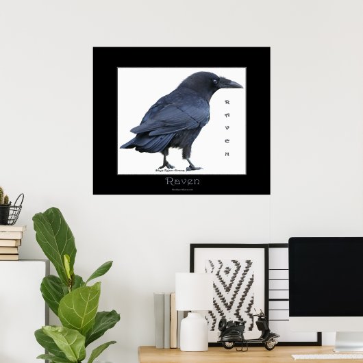 BLACK RAVEN Art Poster (Thuiskantoor)