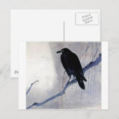 Black Raven Bird Briefkaart (Voorkant / Achterkant)