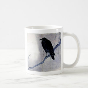 Black Raven Bird Koffiemok