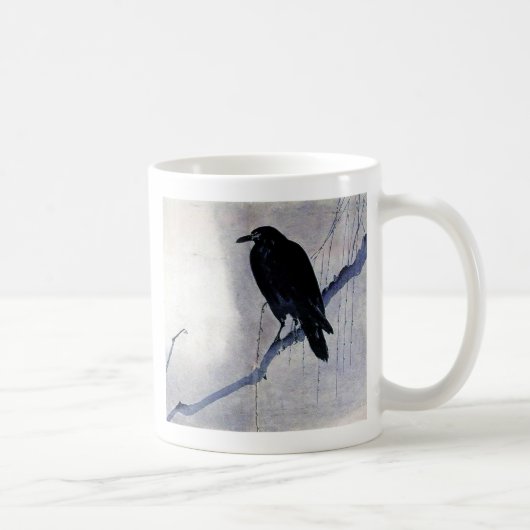 Black Raven Bird Koffiemok (Rechts)