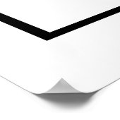 Black Raven Bird Soaring Inspirerend Quote Poster (Hoek)