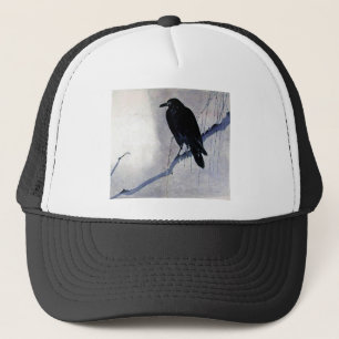Black Raven Bird Trucker Pet