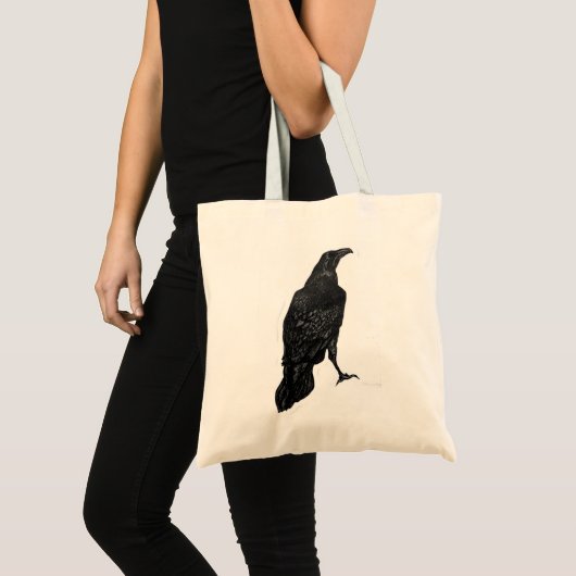 Black Raven Canvas tas (Voorkant (product))