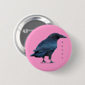 Black Raven Collectie III Ronde Button 5,7 Cm (Voorkant /achterkant)