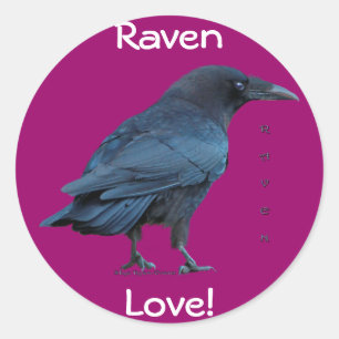 Black Raven Collectie III Ronde Sticker