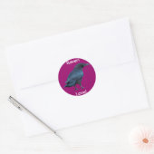 Black Raven Collectie III Ronde Sticker (Envelop)