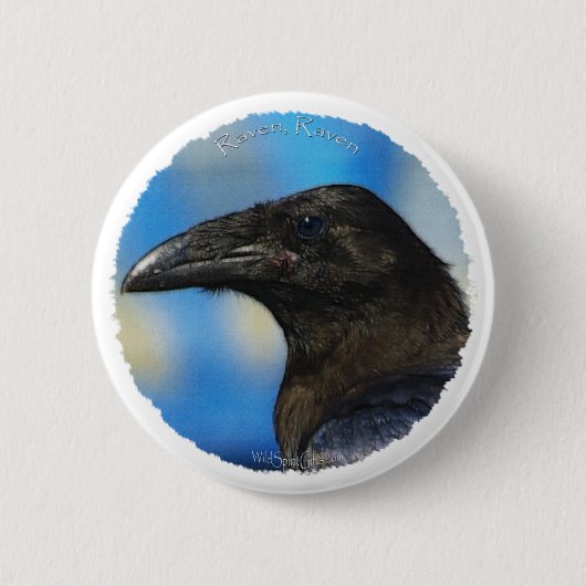 BLACK RAVEN COLLECTIE RONDE BUTTON 5,7 CM (Voorkant)