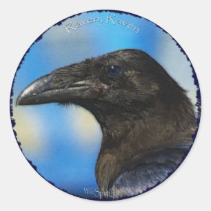 BLACK RAVEN COLLECTIE RONDE STICKER