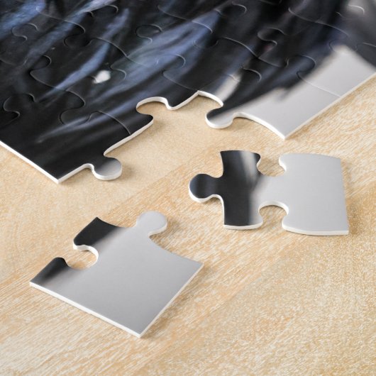 Black Raven Crow Bird Legpuzzel (Zijkant)
