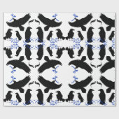 Black Raven Crow Myth Birds Viking Trickster Pagan Cadeaupapier (Vlak)