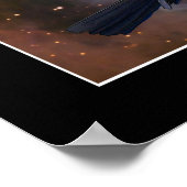 BLACK RAVEN & ECLIPSING MOON Fantasy Art Poster (Hoek)