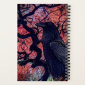 Black Raven en Gnarly Japanse esdoorn boom Notitieboek (Achterkant)