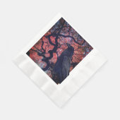 Black Raven en Gnarly Japanse esdoorn boom Servet (Hoek)