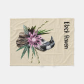 Black Raven Fleece Deken (Voorkant (Horizontaal))