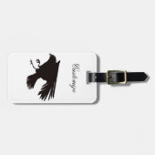 Black Raven Flying Thunder_Cove Bagagelabel (Voorkant horizontaal)